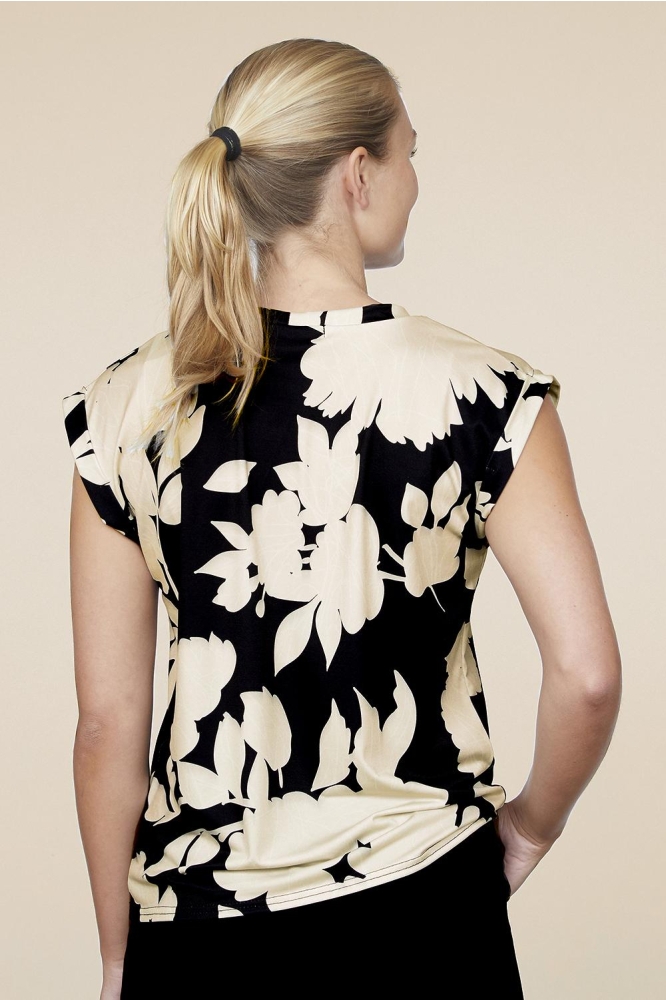 LOW 399 18056 BLACK/FLOWER BEIGE